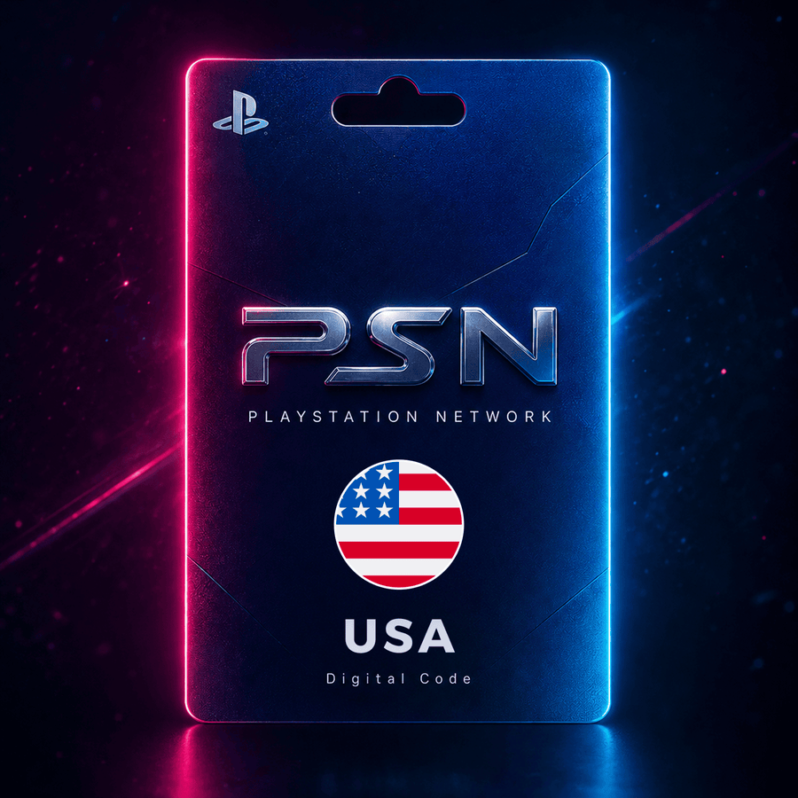 بطاقة بلايستيشن أمريكا PSN USA — كود رقمي أصلي يشحن خلال دقائق | كارد ستيشن